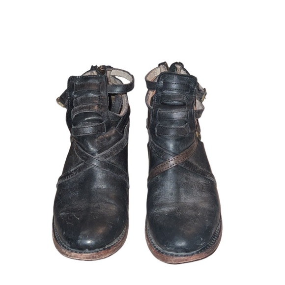 SOLD Freebird Stair Distressed Leather Ankle Booties - Picture 5 of 9